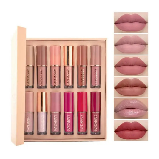 Handaiyan 12 Colors Liquid Thanks For The Love Lip Set - My Store