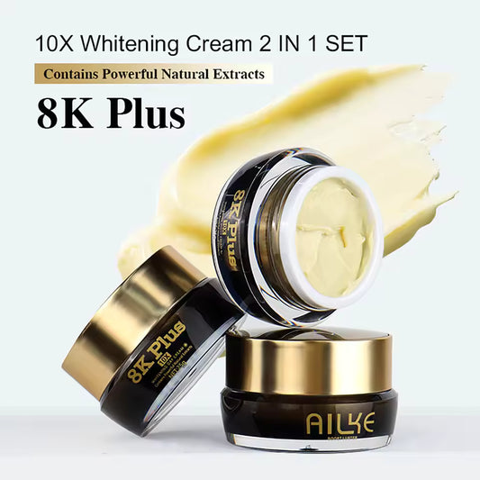 AILKE Whitening Face Cream, Reduce Dark Spots, Wrinkles, Melanin, Even Skin Tone, With Collagen, Glutathione, for All Skin Types - My Store