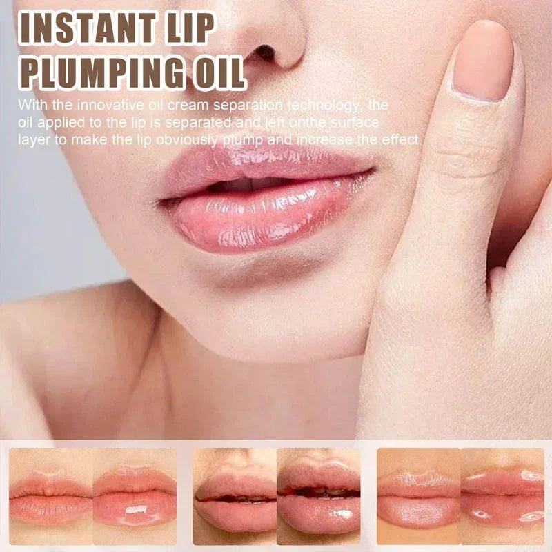 Instant Volumising Lip Plumper Oil Lip Enhancer Lip Gloss Plumping Serum - My Store