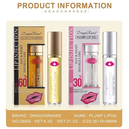 Instant Volumising Lip Plumper Oil Lip Enhancer Lip Gloss Plumping Serum - My Store