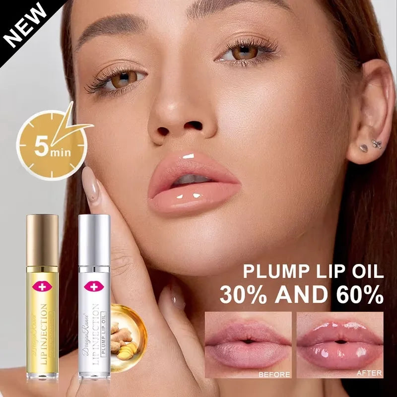 Instant Volumising Lip Plumper Oil Lip Enhancer Lip Gloss Plumping Serum - My Store