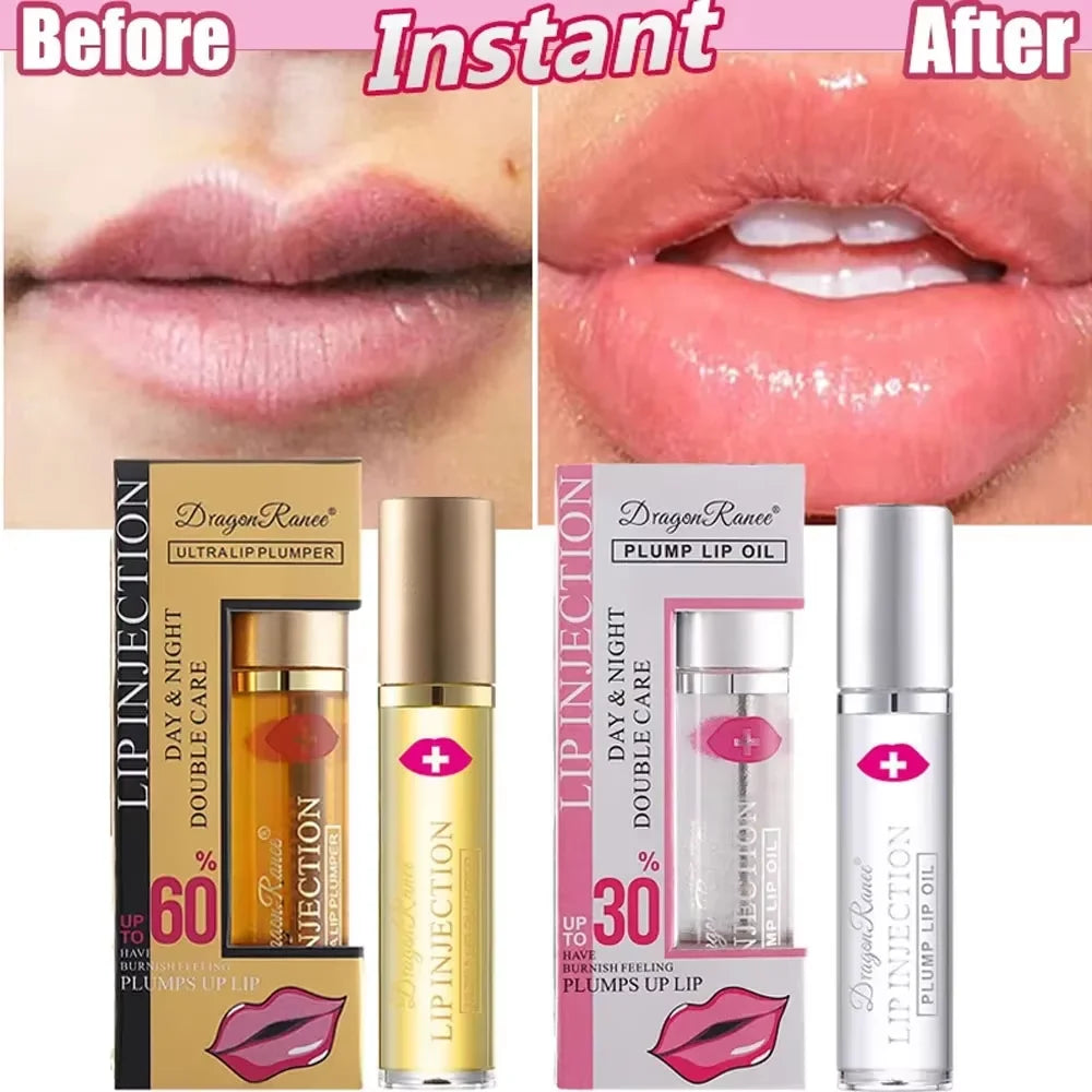 Instant Volumising Lip Plumper Oil Lip Enhancer Lip Gloss Plumping Serum - My Store