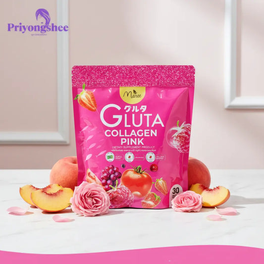 Gluta Sakura Peach Collagen in elegant setting